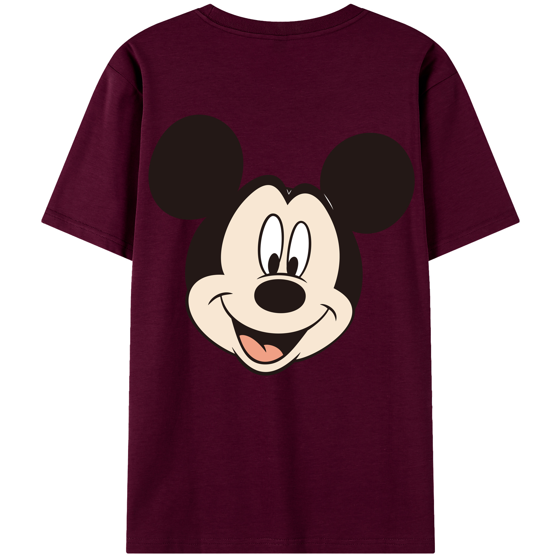 （画像用） ミッキーマウス Mickey Mouse レディース半袖Tシャツ(バックプリント)